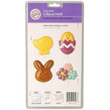 Wilton Fuzzy Bunny Lollipop Chocolate Mold - Discontinued Easter Sucker