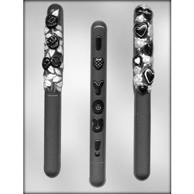7.75" Valentines Day "I <3 You!" Pretzel Chocolate Mold - FREE USA SHIPPING - Ice Tray Soap Making Plaster Crafting Concrete Crafts