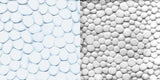 2 pack Small & Large Cobblestone Impression Mat - Fondant Gingerbread House Holidays Christmas Texture Wall