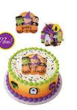 Happy Halloween Pop Top Set 2 pieces - Cake Plaque Pick Topper Give Thanks