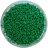 Non-Pareils Green Sprinkles 2 oz 4 oz 6 oz Rainbow Beads , Cupcake Ice Cream Sprinkles Nonpareils