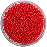 Red Non-Pareils Sprinkles 2 oz 4 oz 6 oz Rainbow Beads , Gluten Free Cupcake Ice Cream Sprinkles Nonpareils