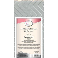 1 ZigZag Chevron Impression Mat - 35-2742 Fondant Gingerbread House Holidays Christmas Texture Wall