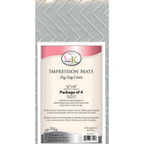 1 ZigZag Chevron Impression Mat - 35-2742 Fondant Gingerbread House Holidays Christmas Texture Wall