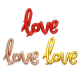Gold GIANT 30" love Balloon W/ HAND PUMP - Bridal Shower