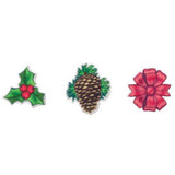 12 Christmas 1.25" Edible Decorations - SugarSoft Sugar Soft Celebration Cake Decorating