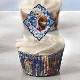 24 Frozen Cupcake Fun Pix - 3" Disney Elsa Anna Olaf