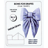JEM 3 PC Bows for Drapes Cutter - Fondant Gumpaste Clay Crafts