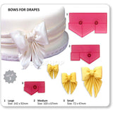 JEM 3 PC Bows for Drapes Cutter - Fondant Gumpaste Clay Crafts
