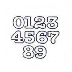 Patchwork Cutters 1" Large Numerals - Fondant Gumpaste Clay Crafts Cookie Cutters