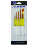 PME 5 PC Craft Brushes Set - Fondant Gumpaste Clay Crafts Flowers