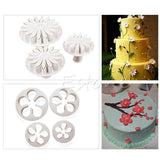 46 PC Set - Floral Plunger Cutters, Stars, Leaves, Butterflies, Rolling Pin, Modelling Tools, Cake Smoother, Hearts - Cake Decorating Kit