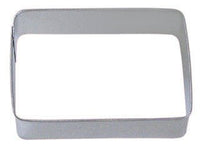Rectangle 3.5" x 2.5" Cookie Cutter - Basic Shapes Youtube Logo Social Media