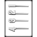 Numbers Sucker Hard Candy Mold 1 2 3 4 5 6 7 8  - FREE USA SHIPPING - Hard Candy & Cookie Mold GingerBread House