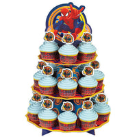 24 Ultimate Spiderman Cupcake Fun Pix - 3&quot; Marvel Comics