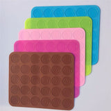 30 cavity Macaron Silicone Mat 38 mm - Macaroons Cookies Mold Baking Pastry Mat