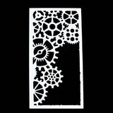 Gears Stencil - Gumpaste Fondant Royal Icing Soap Tools Screws Gear Cake Decorating