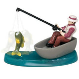 Fisherman with action Fish Cake Decorating Set - 3 pieces - Pop Top Plaque Topper