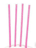 Slim Pink Glitter Candles 24 count 3.5" Birthday Party Celebration - Birthday Candle Princess