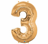 GOLD # Balloon - Number