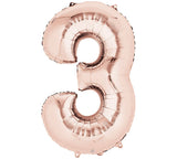 ROSE GOLD # Balloon - Number