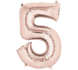 ROSE GOLD # Balloon - Number