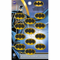 12 BATMAN Icing Decorations