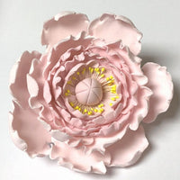 4" Blush Pink Gumpaste Peony Flower
