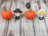 Pilgrim's and Pumpkin's Cupcake Rings