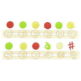 FMM Emoji Expression Icon Set (2 Pieces) Tappits - Hashtag Laughing Face Kiss Tongue Smile @ # hand faces Angry Yikes