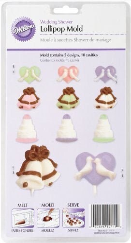 Wilton Wedding Shower Bells Lollipop Chocolate Mold - Bells Cake Love Birds Sucker
