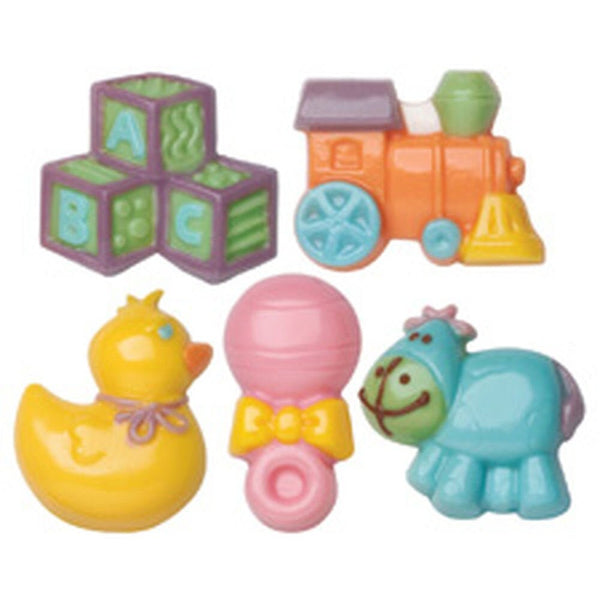 Wilton Baby Chocolate Mold  - Duck Rattle Train Blocks