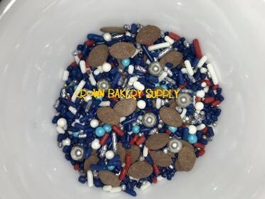 Tennessee Titan Custom Football Sprinkle Mix 6oz.