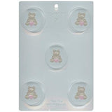 Teddy w/ Bear Cookie Mold 2" - FREE CUSA SHIPPING - Ice Tray Soap Making Valetine's