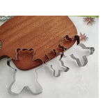 Teddy Bear 3 Pc Cookie Cutter Set
