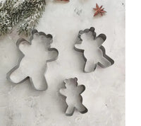 Teddy Bear 3 Pc Cookie Cutter Set
