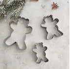Teddy Bear 3 Pc Cookie Cutter Set