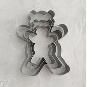 Teddy Bear 3 Pc Cookie Cutter Set