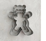 Teddy Bear 3 Pc Cookie Cutter Set