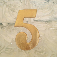 4" tall Handmade Numbers, Gumpaste, Edible, Cake Decorations