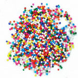 Non-Pareils Rainbow 2 oz 4 oz 6 oz , Gluten Free Cupcake Ice Cream Sprinkles Round Cake Decorating Carnival nonpareils