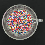 Non-Pareils Rainbow 2 oz 4 oz 6 oz , Gluten Free Cupcake Ice Cream Sprinkles Round Cake Decorating Carnival nonpareils