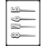 Numbers Sucker Hard Candy Mold 1 2 3 4 5 6 7 8  - FREE USA SHIPPING - Hard Candy & Cookie Mold GingerBread House
