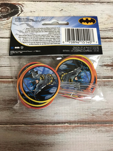Batman Cupcake Picks 24 count