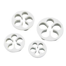 4 Piece Rose/Flower Fondant Cutter Set